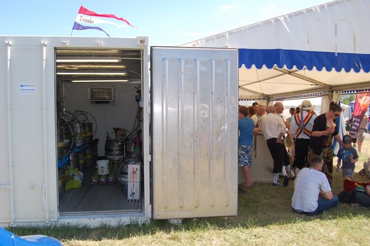Refrigerated containers make great mobile beer cellars
